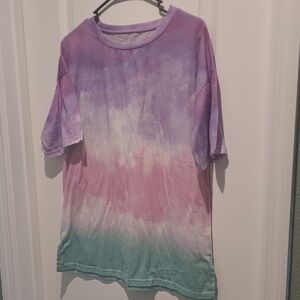Tie-Dye Shirt - Purple, Pink, Green